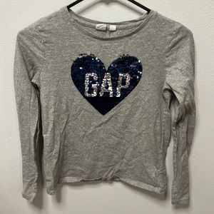 Girls Gap sequin shirt